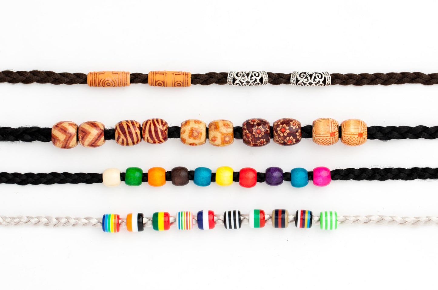 Wooden hair beads large AFROline (10pcs)-2